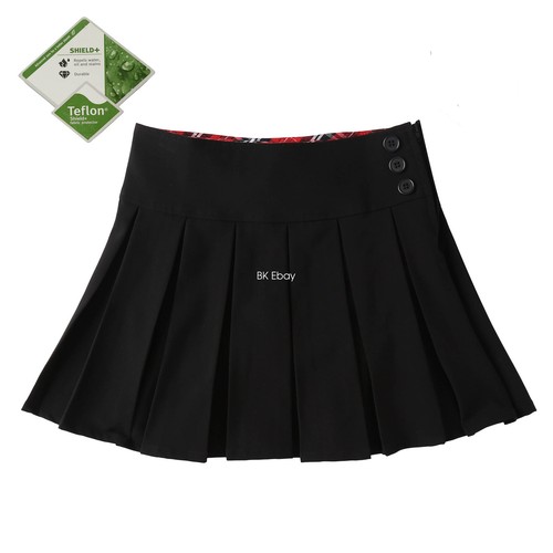 Bienzoe Girls School Uniform Skirt Adjustable Waist Stretchy Pleated Skort - Picture 3 of 41
