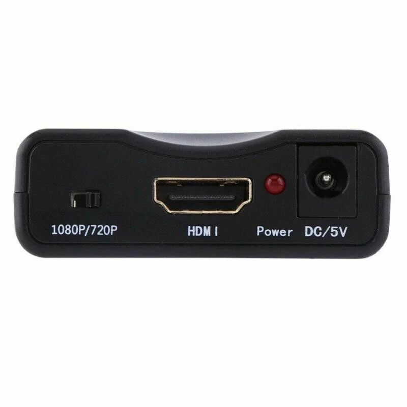 Scart zu HDMI Konverter Adapter Video Audio Upscale AV Signal 1080P HD Receiver - Bild 4 von 4