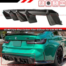 For 2021-26 BMW G80 M3 G82 M4 Euro Style Real Carbon Fiber Rear Bumper Diffuser