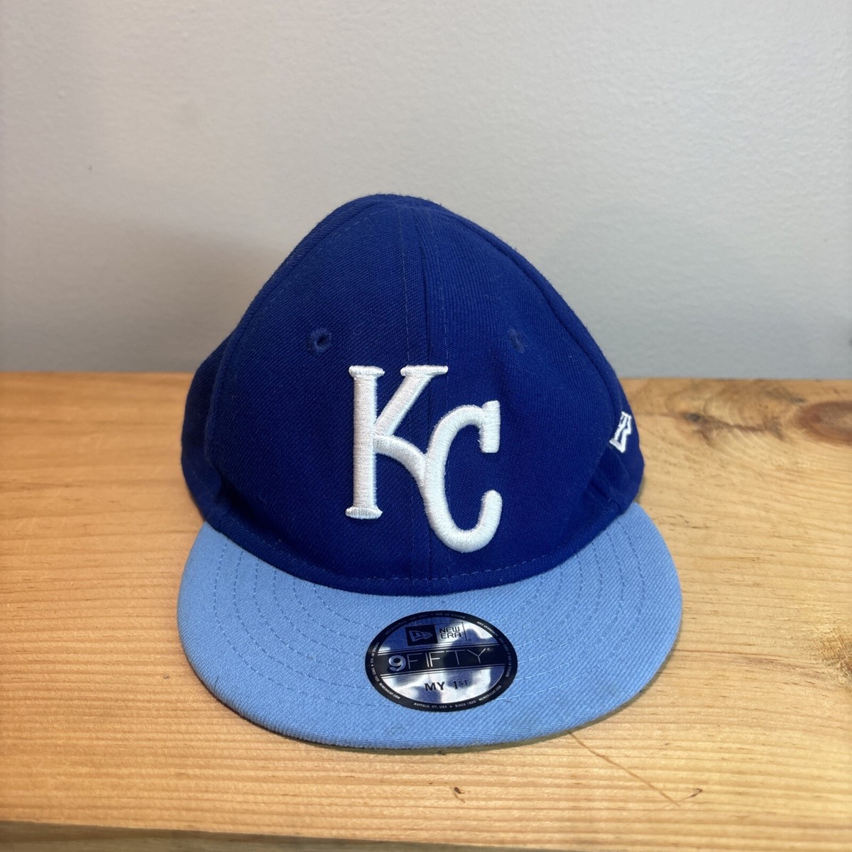 Kansas City Royals New Era 9fifty Fitted Hat Infant Cool base Blue