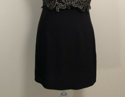 Forever 21 Dressy Dress, Medium, Black & Gold Sleeveless Above Knee  Straight | eBay