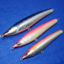 BLUING HEARTS Sea Falcon JDM Fishing Lure Lot of 3 Diving Pencil Made in Japan
