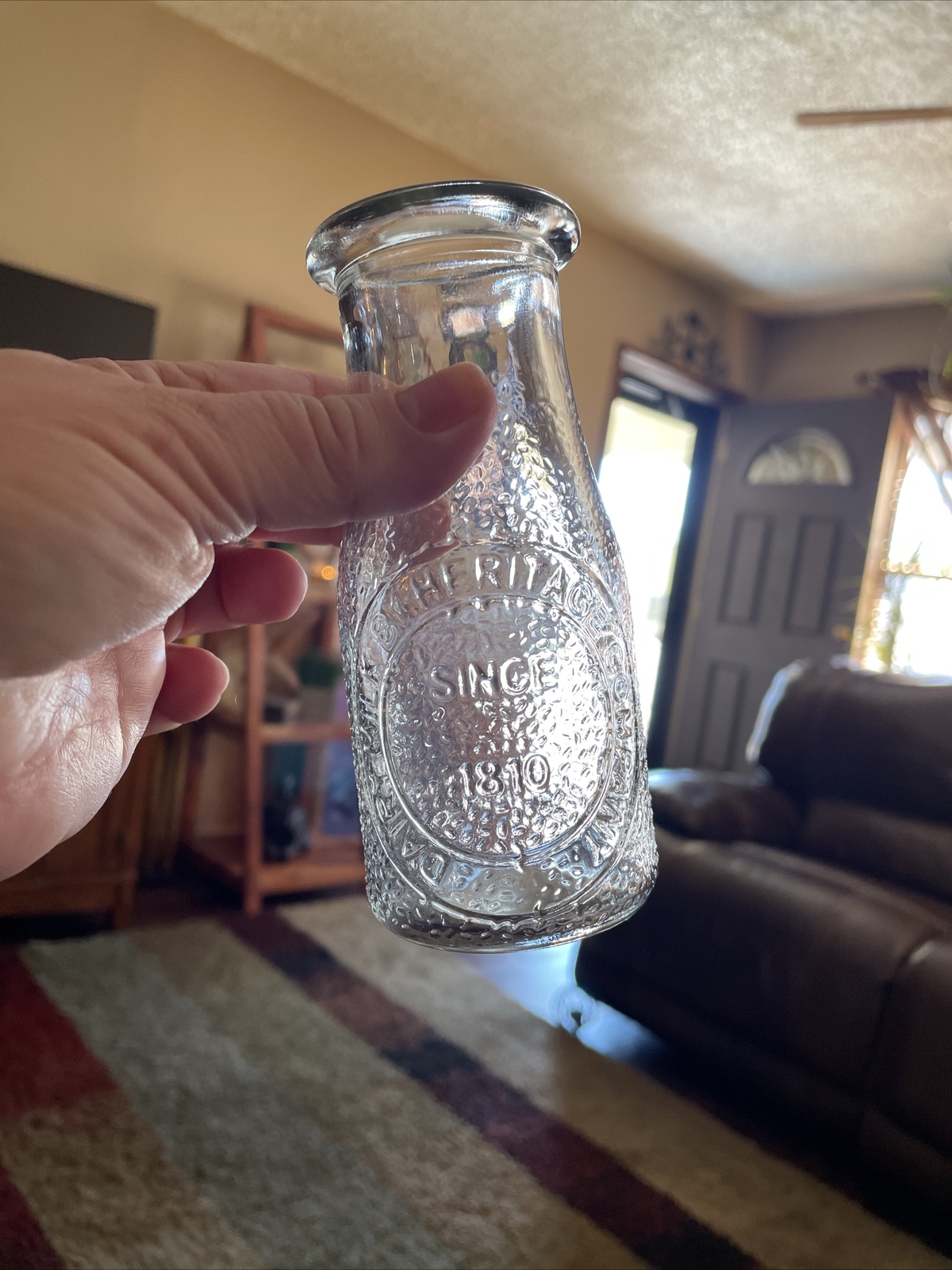 Vintage Dairy Milk By Heritage Company Half Pint Bottle Since 1810