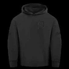 Pro Standard - MLB Detroit Tigers Neutral Men's Fleece Pullover Hoodie - Black