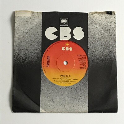 Santana - Samba Pa Ti 7'' Vinyl Record - S CBS 2561 EX