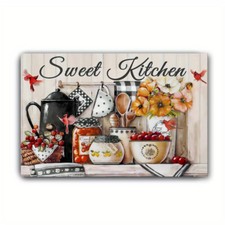 "This Kitchen" Sign Ideal Gift Family Kitchen Printed on Sheet Metal Waterproof