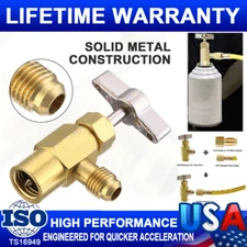 1/2"Acme 1/4"SAE Refrigeration Can Tap Opener Tank Adapter Dispensing Valve Tool