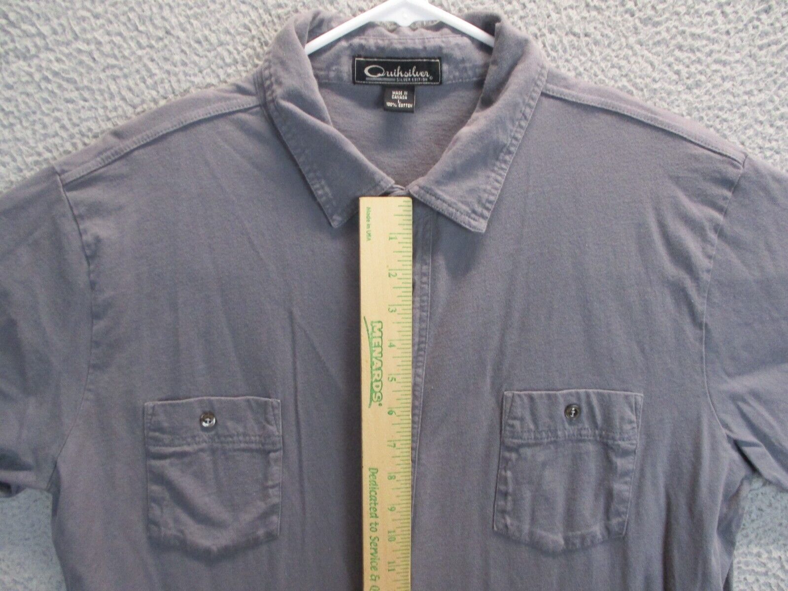 Quicksilver Shirt Adult Men's Silver Edition Larg… - image 5
