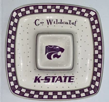 Kansas State Wildcats Chip & Dip Platter The Memory Company Go Wildcats! *READ*
