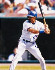 DAVE MARTINEZ  TORONTO BLUE JAYS   ACTION SIGNED 8x10
