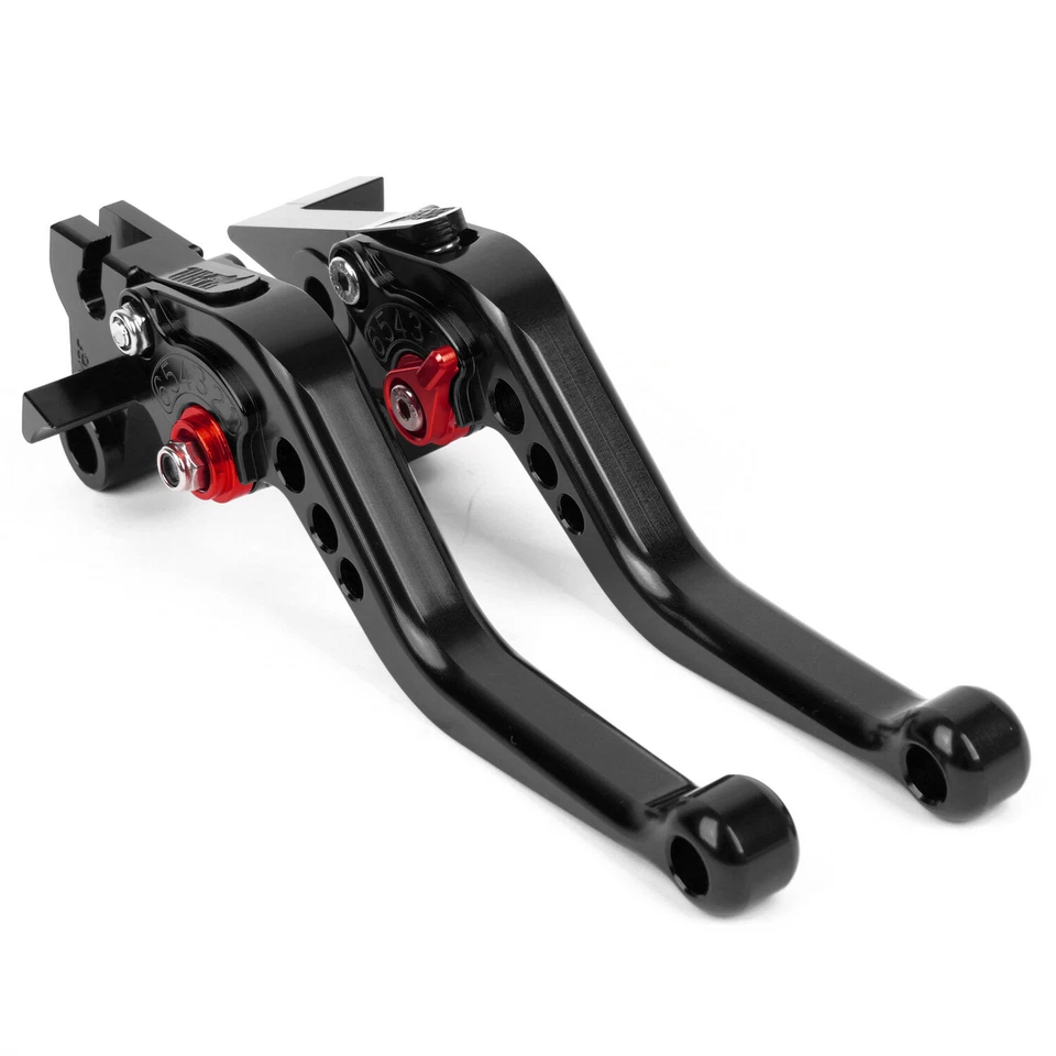 For Yamaha FZ6 FAZER/S2	2004-2010 FZ6R	2009-2016 Short Clutch Brake Levers US BK - Image 2 of 4