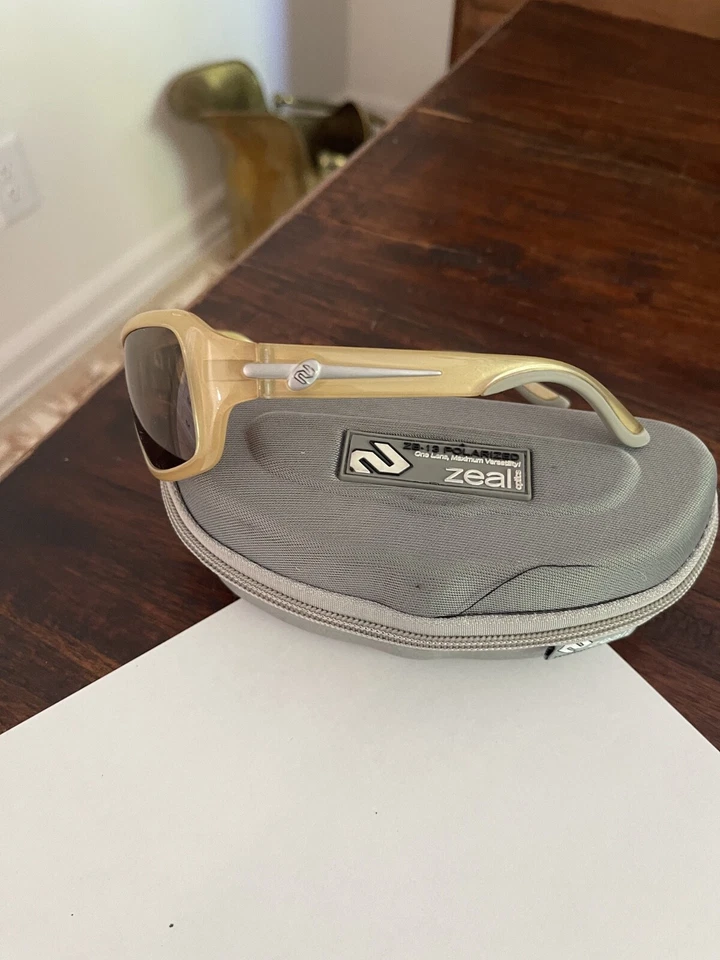 Gafas de sol Zeal Optics polarizadas Airstream AS1 PGY doradas/bronceadas - vintage Foto 2 de 4