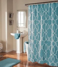 Studio D Shower Curtain Hooks Set Reef Water 70 in x 72 in