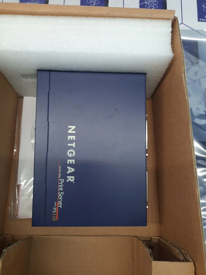 Netgear PS110 10/100 Mbps 2 Port Print Server w/ Adapter - Image 2 of 4