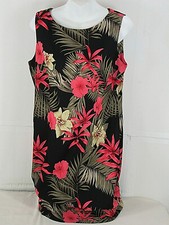 Ladies Floral Tropical Sleeveless Dress, Alex Limited 12 [ 38in Bust 35L ]
