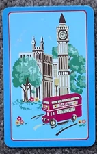 .Swap playing cards  Big Ben double decker London bus