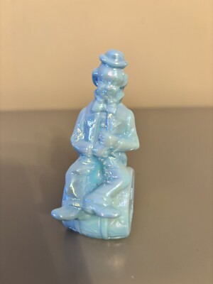 Vintage Art Glass - POKO Performer Clown Series - Blue - Mosser Glass Company