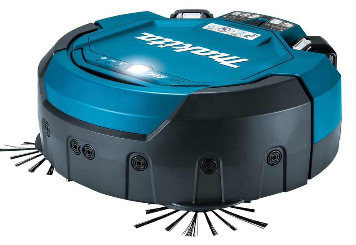 Makita BLMOTOR 18V ロボットクリーナー　RC200DZSP Makita RC200DZSP 18V Rechargeable Robot Cleaner with On/Off Timer