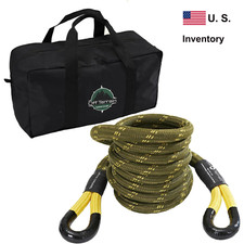 Off Terrain Kinetic Recovery Rope 34 X 20 19000lbs With Storage Bag
