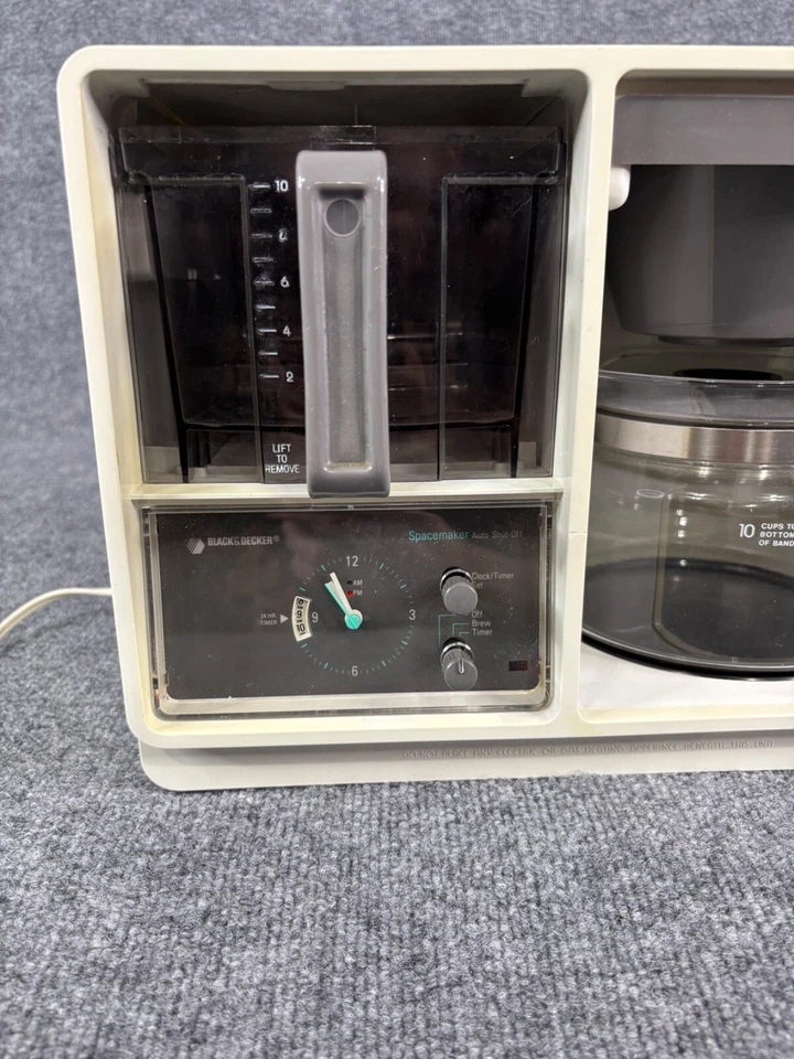 Black & Decker Spacemaker 10 Cup Drip Coffee Maker SDC2AG White Tested Working - Image 2 of 4