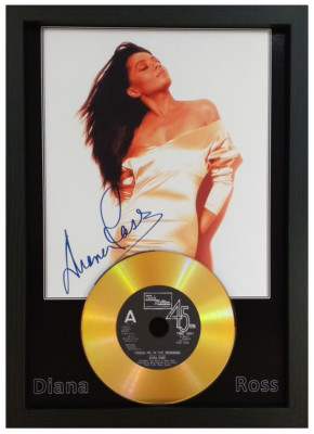 DIANA ROSS SIGNED PHOTOGRAPH CHOICE OF GOLD CD DISC COLLECTABLE MEMORABILIA MK3