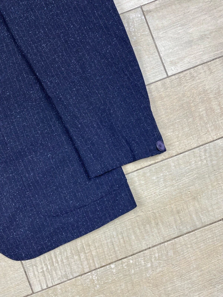 Traje Romeo Gigli Talla 56 Hecho en Italia Azul Foto 3 de 4