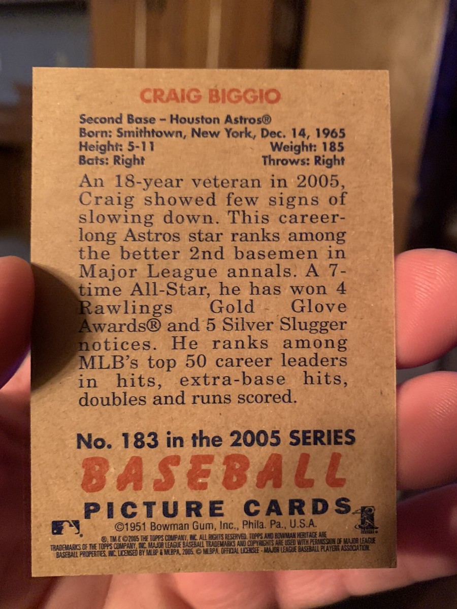 2000-05 Craig Biggio (4) Card Lot, UD Hologrfx,Bowman 2000-05 Craig Biggio (4) Card Lot, UD Hologrfx,Bowman