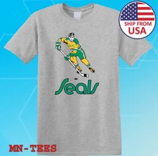 California Golden Seals Hockey Grey Size S-5XL