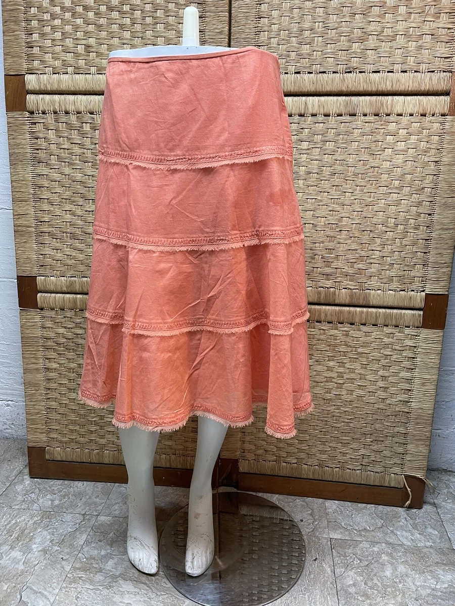 Tiered skirt knee cheap