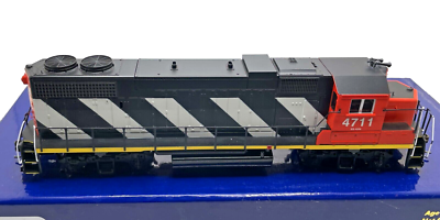 HO ATHEARN 77144 GP38-2 CANADIAN NATIONAL CN # 4711 ZEBRA DCC