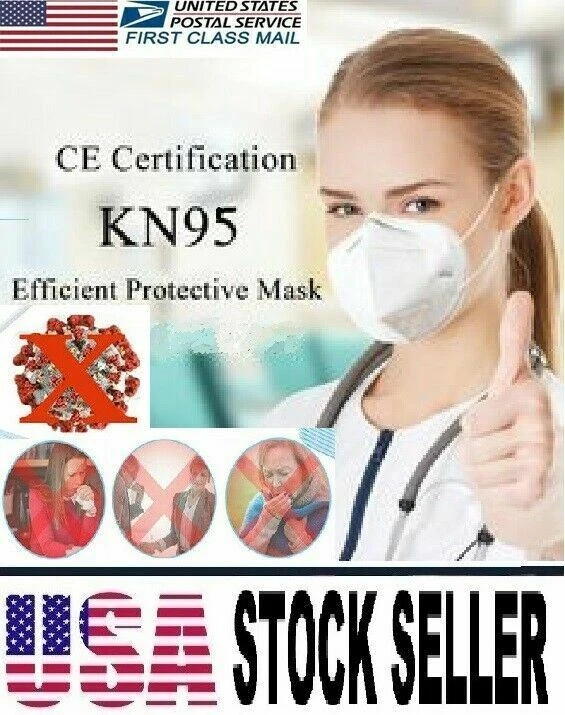 100 pcs blanco KN95 médico, quirúrgico dental 5 capas mascarilla protector bucal