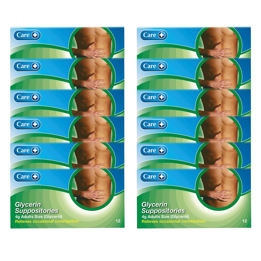 6 x 12 CARE GLYCERIN SUPPOSITORIES 4g FOR ADULTS (GLYCEROL) - Image 13