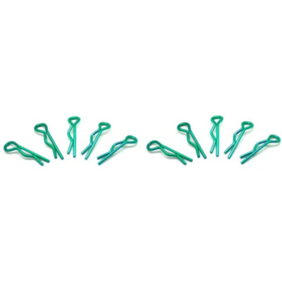 Arrowmax Small Body Clip 1/10 (Metallic Green) 10pcs 103105