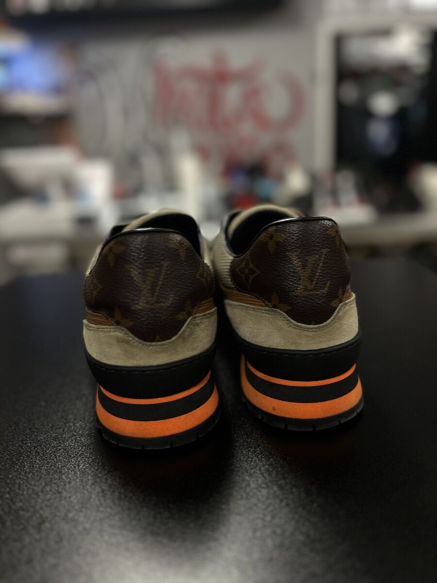 Louis Vuitton Harlem Sneaker in Black Brown Orange Men's Louis Vuitton Harlem Sneaker in Black Brown Orange Men's
