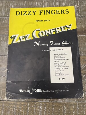Dizzy Fingers Zez Confrey Sheet Music
