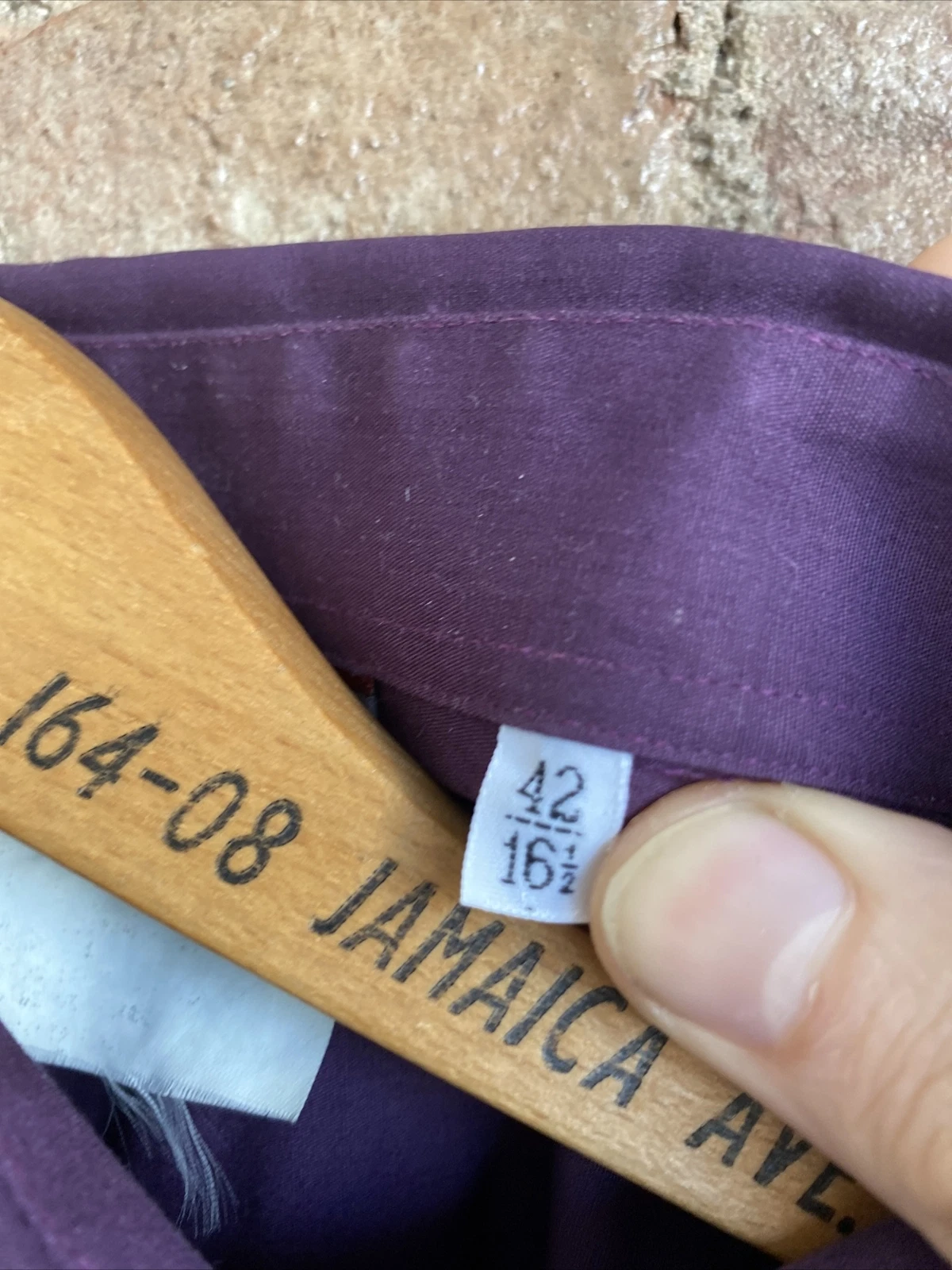 Camicia uomo vintage Versace Classic V2 taglia 16 5 42 slim viola 100% cotone Italia