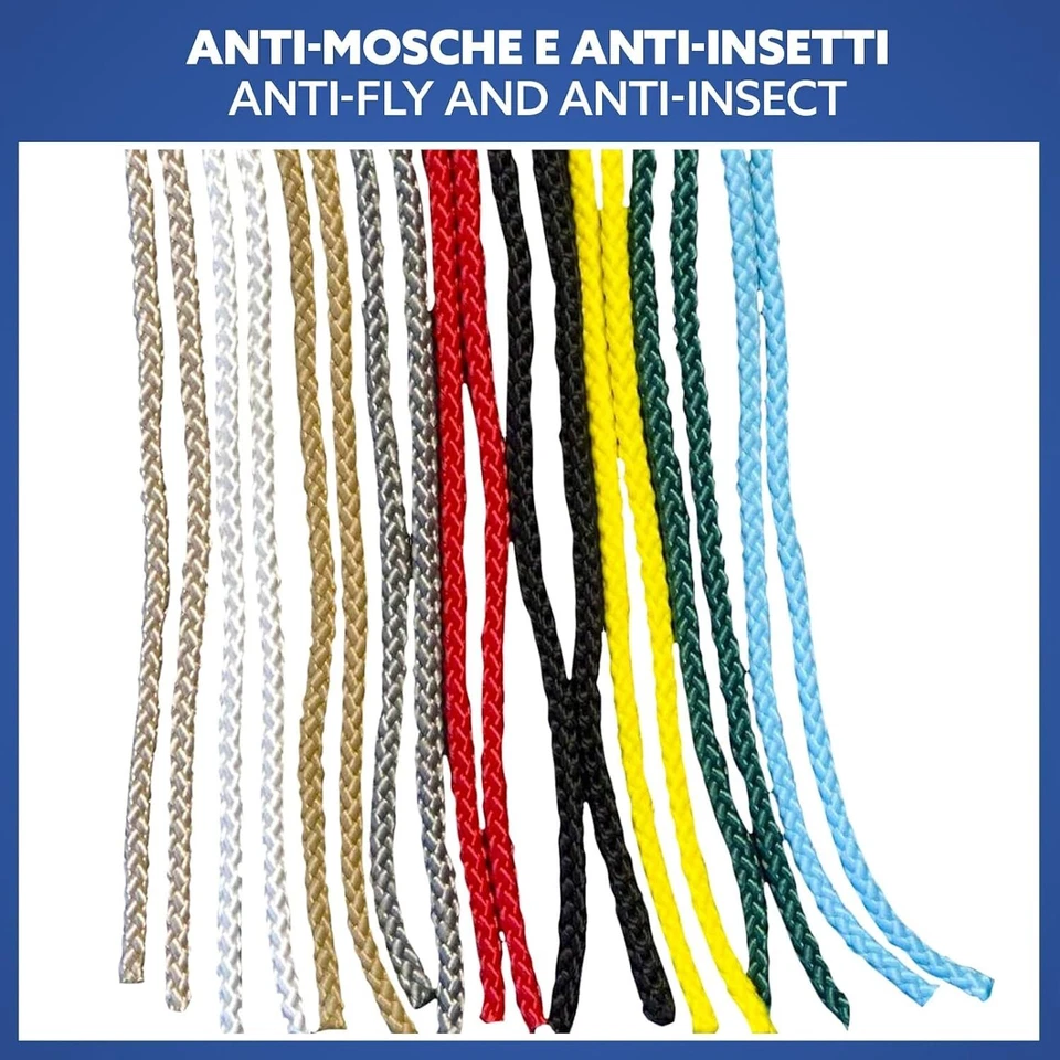 Tenda Antimosche in Cordoncino, moschiera paramosche anti insetti vari colori - Immagine 4 di 4