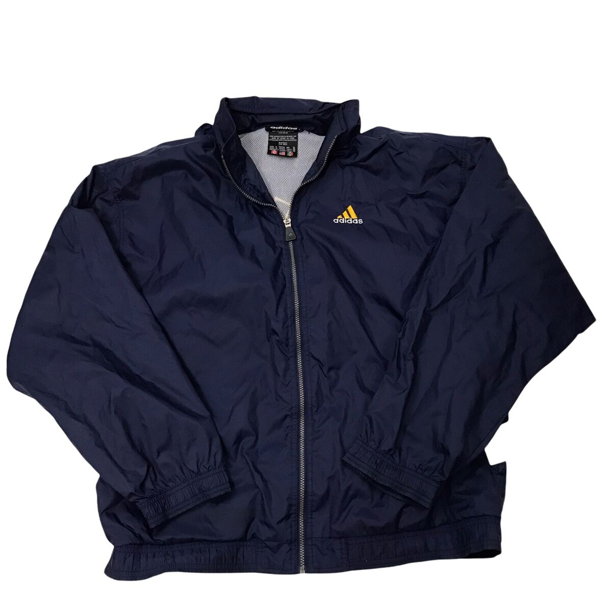 Vtg 90s Adidas Windbreaker Men XL Full Zip Spell Out Jacket Vtg 90s Adidas Windbreaker Men XL Full Zip Spell Out Jacket