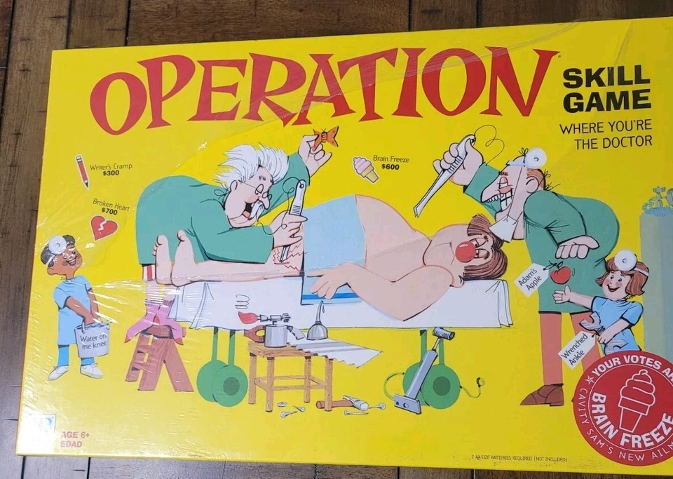 Milton Bradley Operation Board Game 2003 Brain Freeze Edition **SEALED