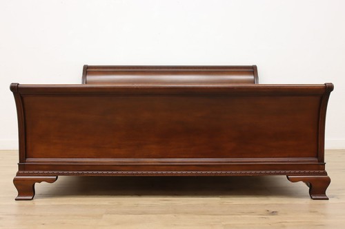 Henredon Vintage Carved Mahogany King Size Sleigh Bed #53830 - Picture 7 of 18