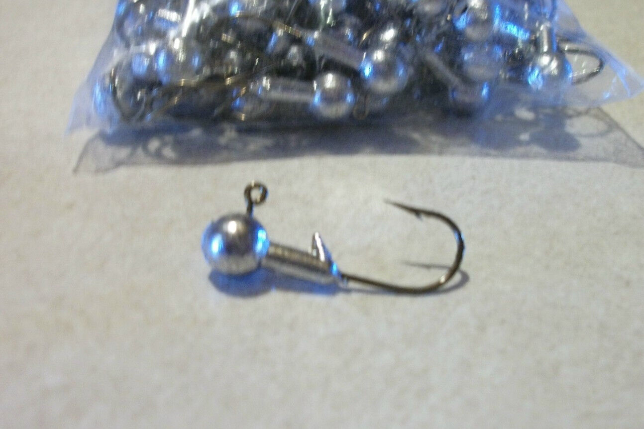 200 1/8oz. CRAPPIE JIG HEADS #2 BRONZE HOOKS – Contino