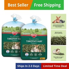 Timothy Hay, High Fiber, Grown Specifically for Small Animals, Rabbits, Guine...