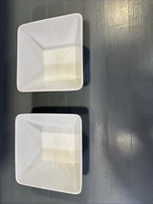 Set Of 2 White Square Bowls 5.5” Blackhawk Marketing Llc