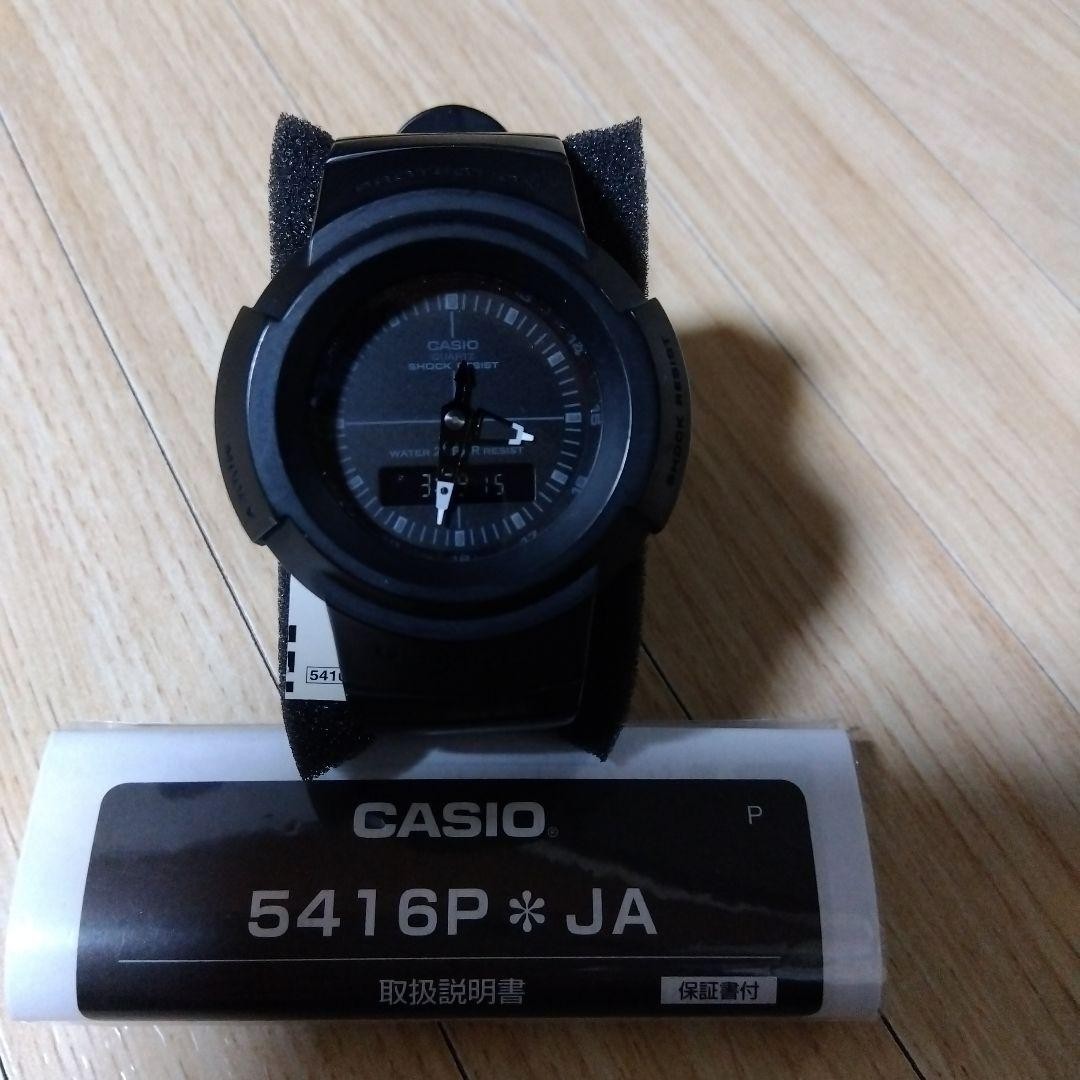 CASIO G-SHOCK AW-500BB-1EJF Black Digital Watch with Box and 