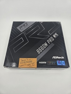 ASRock B660M Pro RS MicroATX Motherboard LGA1700 - AS IS / Not fully functional