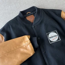 Golden Bear Made in USA Wool Leather Varsity Bomber Jacket Men’s Size M