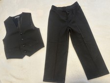 Van Heusen Formal Black Suit Vest and Pant 4T