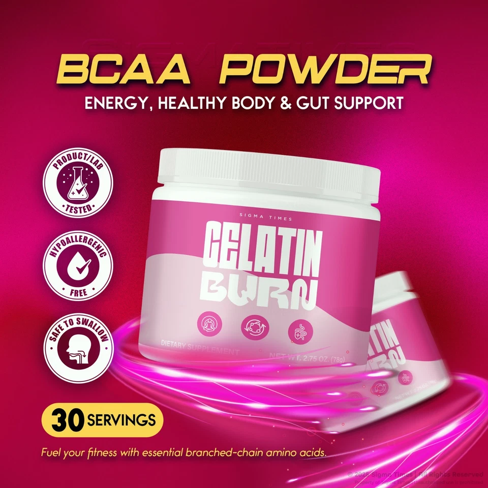 Gelatin Burn Powder - Fórmula premium GelatinBurn para cuerpo activo (30 porciones) Foto 4 de 4