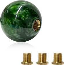 Round Ball Shift Knob Marble Style Gear Lever Stick Shifter Marble-dark Green