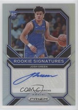 2020-21 Panini Prizm Rookie Signatures Silver Prizm Josh Green #RS-JGR Auto he0